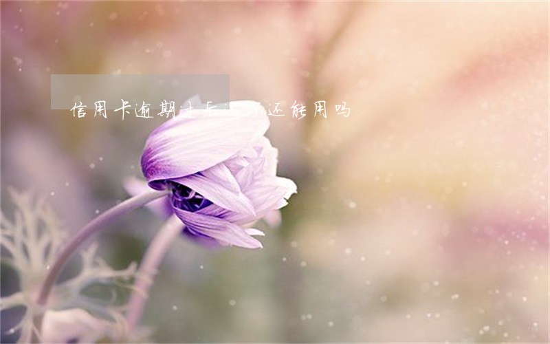信用卡逾期过后还了还能用吗 信用卡逾期过后还了还能用吗
