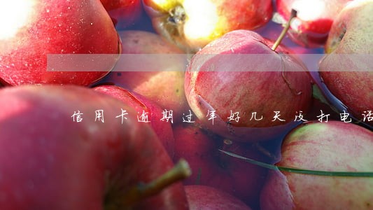 信用卡逾期过年好几天没打电话 信用卡逾期过年好几天没打电话