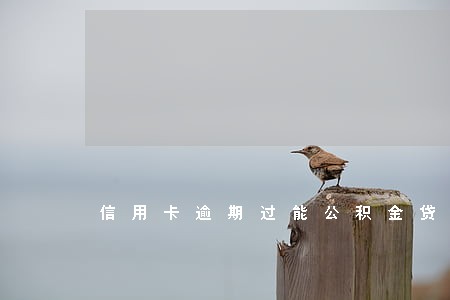 信用卡逾期过能公积金贷款吗