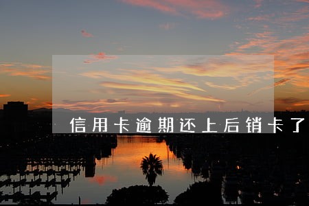 信用卡逾期还上后销卡了 信用卡逾期还上后销卡了