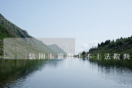 信用卡逾期还不上法院判刑