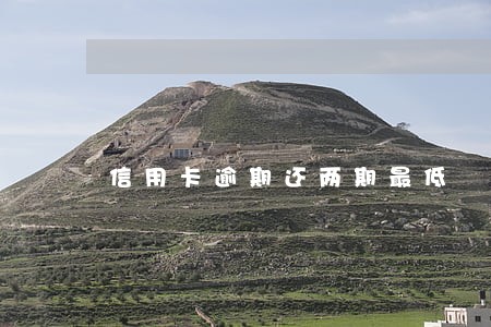 信用卡逾期还两期最低