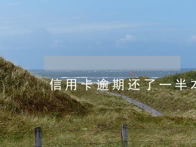 信用卡逾期还了一半本金