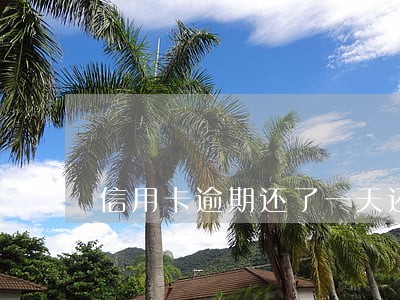 信用卡逾期还了一天还能办吗 信用卡逾期还了一天还能办吗