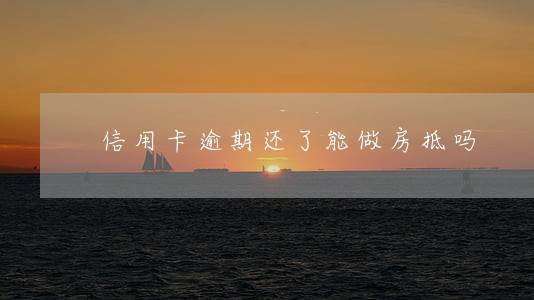 信用卡逾期还了能做房抵吗 信用卡逾期还了能做房抵吗