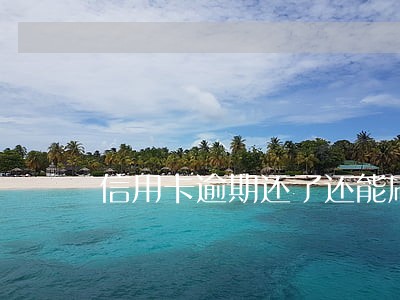 信用卡逾期还了还能刷出来吗