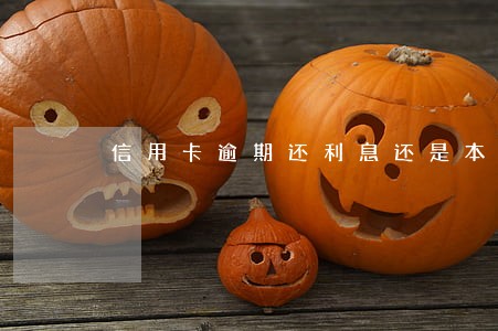信用卡逾期还利息还是本金 信用卡逾期还利息还是本金