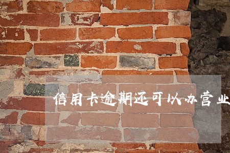 信用卡逾期还可以办营业执照吗 信用卡逾期还可以办营业执照吗