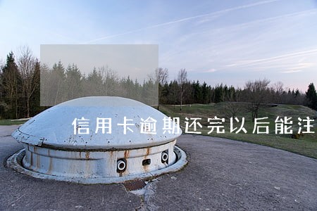 信用卡逾期还完以后能注销吗