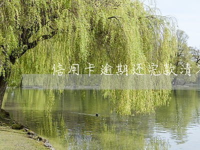 信用卡逾期还完款清零 信用卡逾期还完款清零