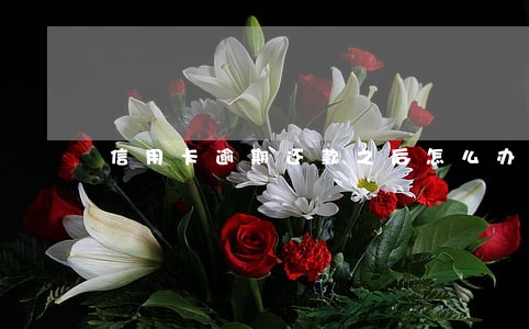 信用卡逾期还款之后怎么办