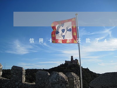 信用卡逾期还款了4天