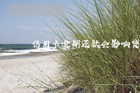 信用卡逾期还款会影响贷款 信用卡逾期还款会影响贷款