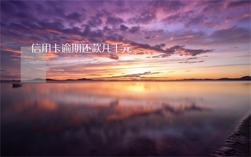 信用卡逾期还款几十元 信用卡逾期还款几十元