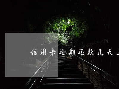 信用卡逾期还款几天上征信 信用卡逾期还款几天上征信