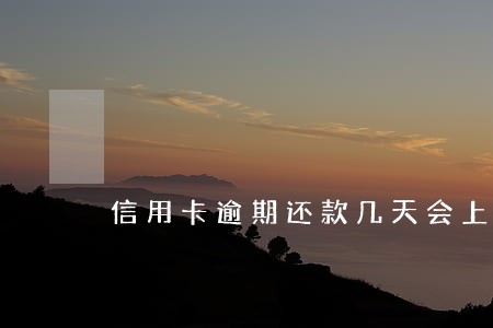 信用卡逾期还款几天会上征信