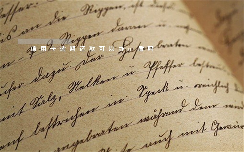 信用卡逾期还款可以办u盾吗 信用卡逾期还款可以办u盾吗