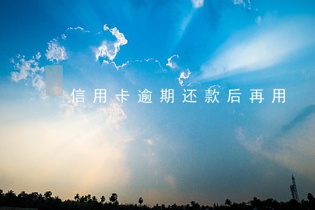信用卡逾期还款后再用
