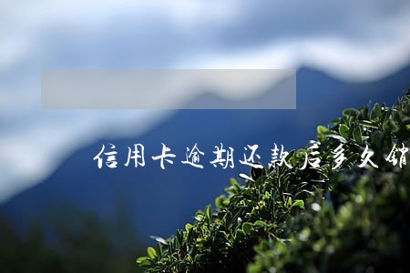 信用卡逾期还款后多久销账 信用卡逾期还款后多久销账