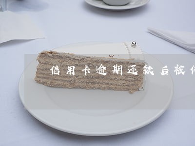 信用卡逾期还款后被停卡