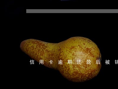 信用卡逾期还款后被销卡