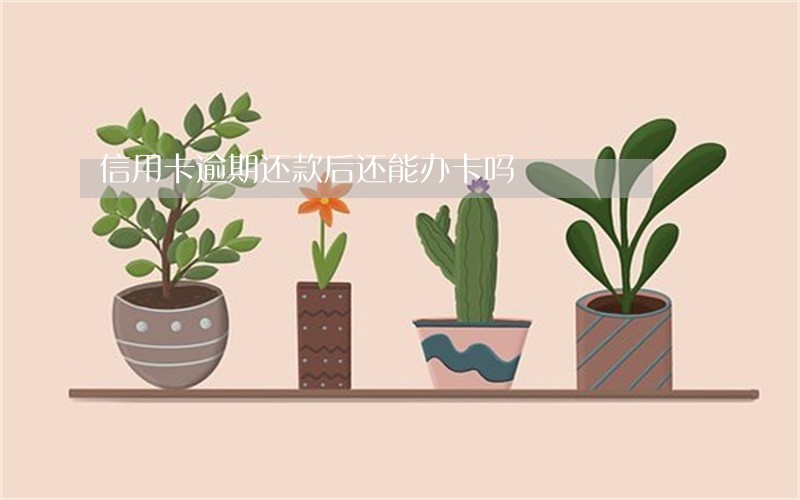 信用卡逾期还款后还能办卡吗