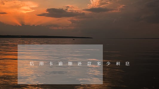 信用卡逾期还款多少利息 信用卡逾期还款多少利息