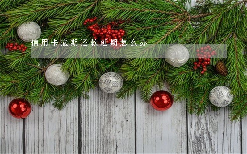 信用卡逾期还款延期怎么办 信用卡逾期还款延期怎么办