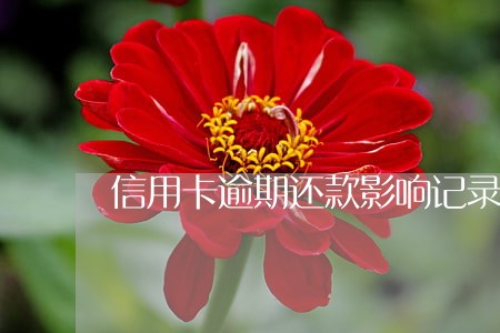 信用卡逾期还款影响记录吗 信用卡逾期还款影响记录吗
