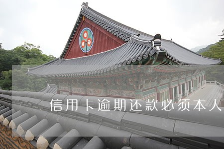 信用卡逾期还款必须本人去吗 信用卡逾期还款必须本人去吗