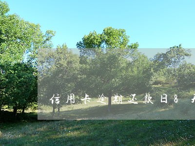 信用卡逾期还款日8天