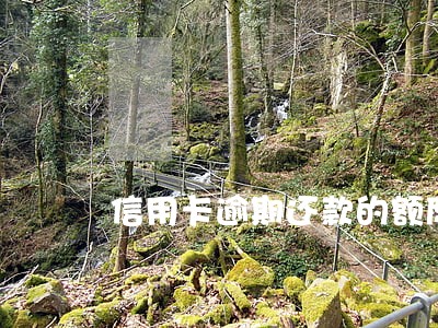 信用卡逾期还款的额度吗 信用卡逾期还款的额度吗