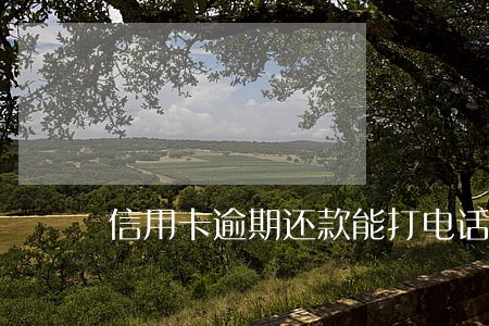 信用卡逾期还款能打电话催款吗 信用卡逾期还款能打电话催款吗