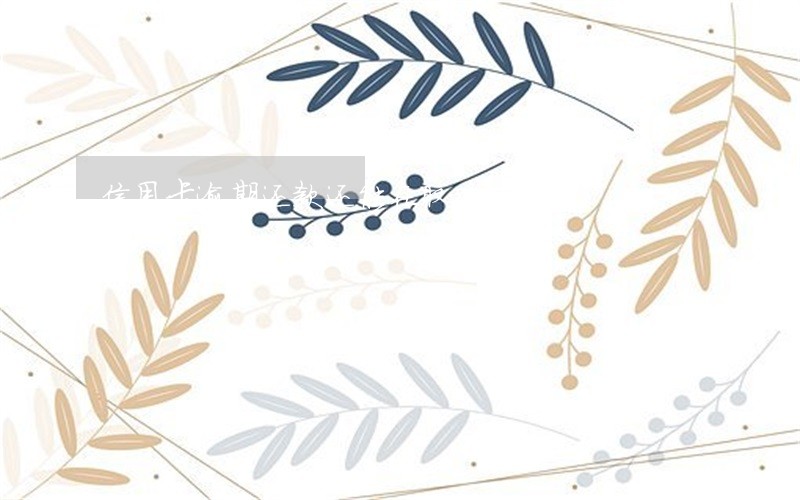 信用卡逾期还款还能在取吗 信用卡逾期还款还能在取吗