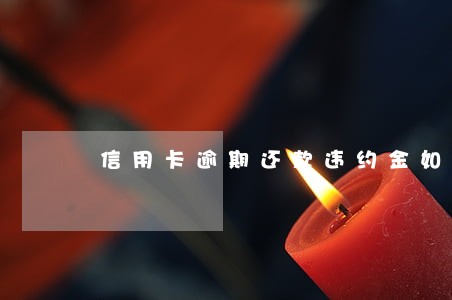 信用卡逾期还款违约金如何计算