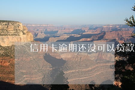 信用卡逾期还没可以贷款吗 信用卡逾期还没可以贷款吗