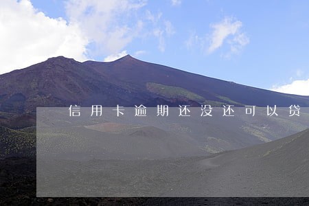 信用卡逾期还没还可以贷款吗 信用卡逾期还没还可以贷款吗