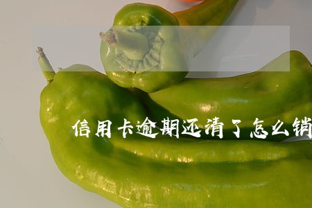 信用卡逾期还清了怎么销卡 信用卡逾期还清了怎么销卡