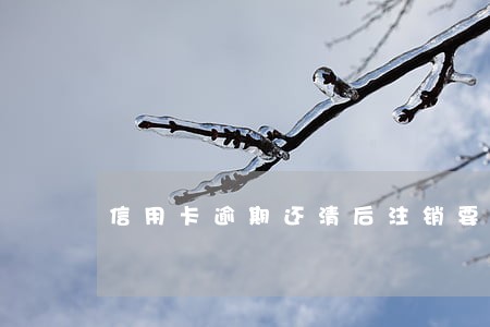 信用卡逾期还清后注销要多久 信用卡逾期还清后注销要多久
