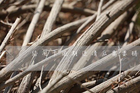 信用卡逾期还清后需要销卡吗 信用卡逾期还清后需要销卡吗