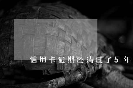 信用卡逾期还清过了5年 信用卡逾期还清过了5年