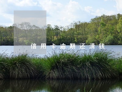 信用卡逾期还清钱