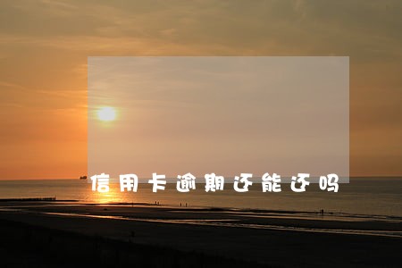 信用卡逾期还能还吗 信用卡逾期还能还吗