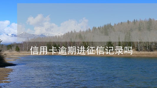 信用卡逾期进征信记录吗