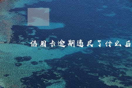 信用卡逾期违反了什么后果 信用卡逾期违反了什么后果