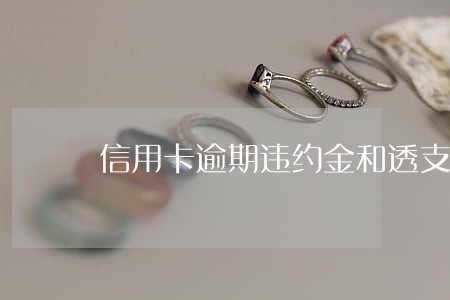 信用卡逾期违约金和透支利息 信用卡逾期违约金和透支利息