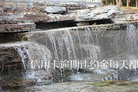 信用卡逾期违约金每天都有吗 信用卡逾期违约金每天都有吗
