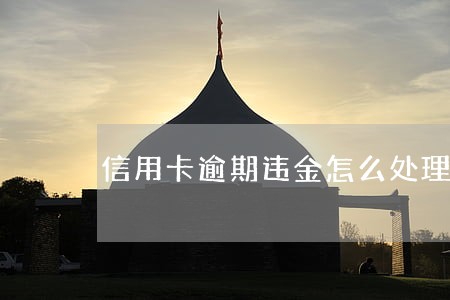 信用卡逾期违金怎么处理 信用卡逾期违金怎么处理
