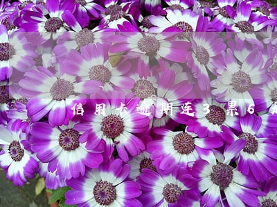 信用卡逾期连3累6是什么意思