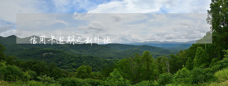 信用卡逾期逃到外地 信用卡逾期逃到外地